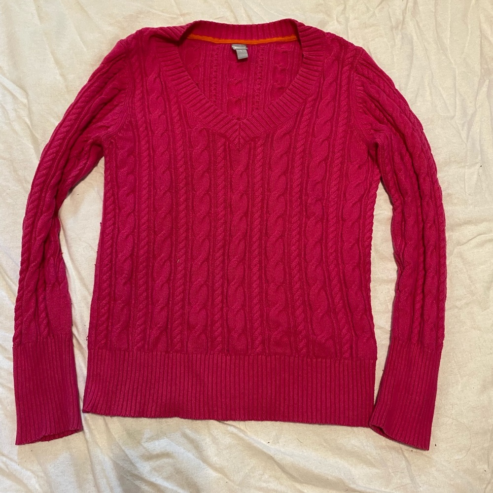 Pink JCP sweater